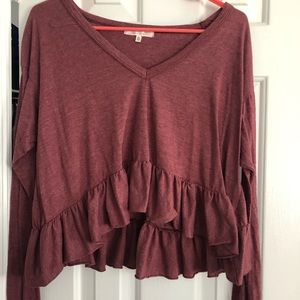 urban outfitters cropped long sleeve
